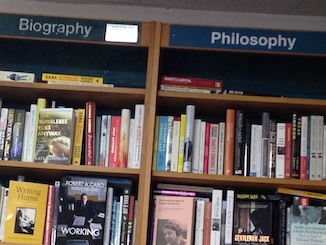 Section titles: biography and philosophy